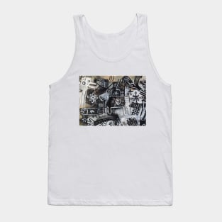 black dog Tank Top